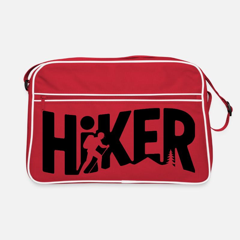 Typographie de randonneur - Conception de randonnée Sac Retro