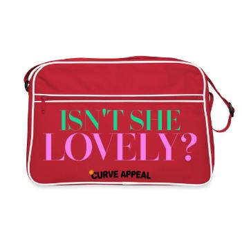 Isn't She Lovely – Inspirierende Beauty-Grafiken - Retro Tasche - Rot/Weiß - Vorne