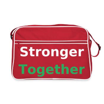 Stronger Together - Retro Bag - red/white - Front