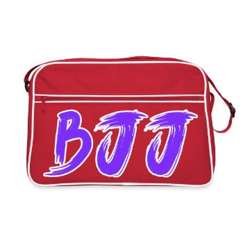 BJJ Purple Belt – Jiu Jitsu Rank Design - Retro Bag - red/white - Front