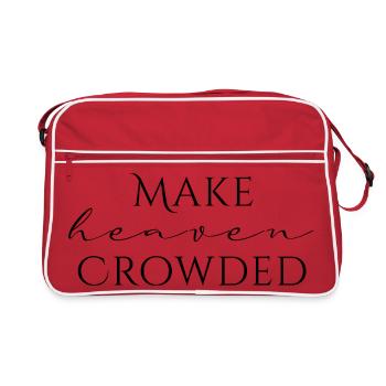 Make Heaven Crowded Faith Design - Retro Bag - red/white - Front