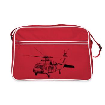 Hélicoptère - Sac Retro - rouge/blanc - Devant