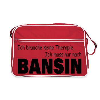 Thérapie Bansin - Sac Retro - rouge/blanc - Devant