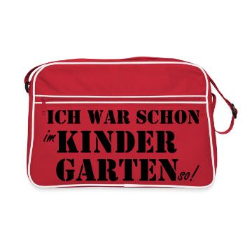 School Beginner Kindergarten - Retro Bag - red/white - Front