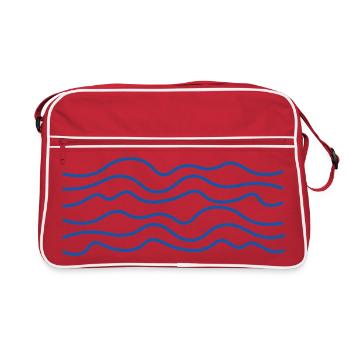 Blue Wave - Retro Bag - red/white - Front