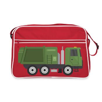 Garbage truck - Retro Bag - red/white - Front
