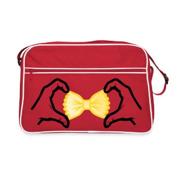 Pâtes d’amour - Sac Retro - rouge/blanc - Devant
