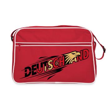 Deutschland Adler à Bewegung - Sac Retro - rouge/blanc - Devant