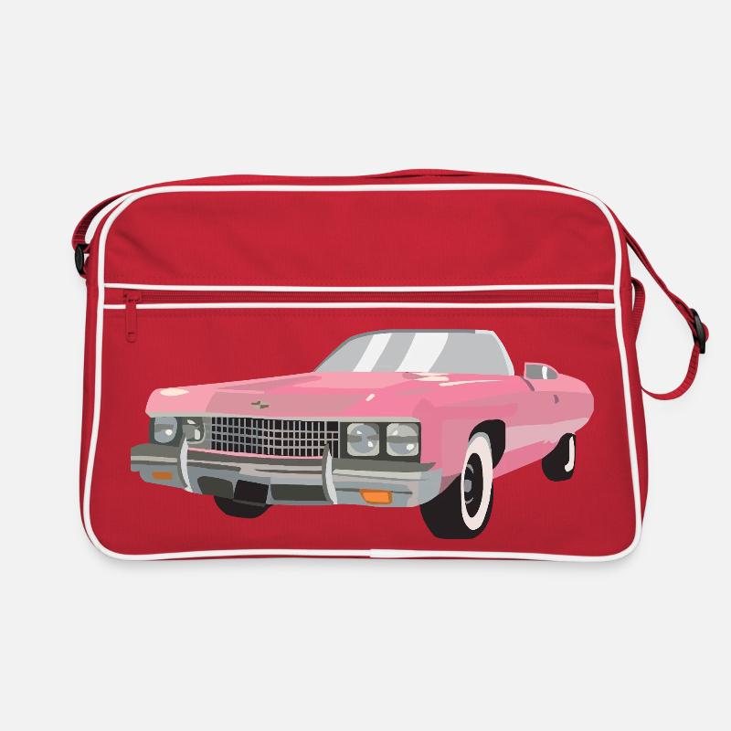 Pinke Auto-Rohlinge Retro Tasche