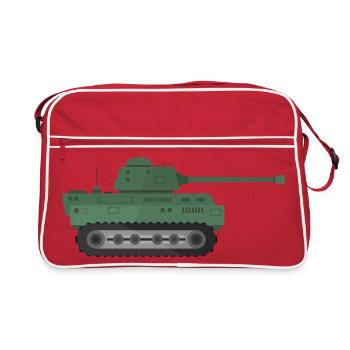 Char militaire - Sac Retro - rouge/blanc - Devant