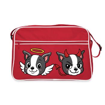 Boston - Ange-Diable - Sac Retro - rouge/blanc - Devant