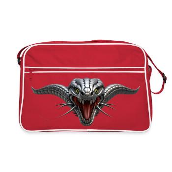 CYBORG SNAKE - geek & scifi - Sac Retro - rouge/blanc - Devant