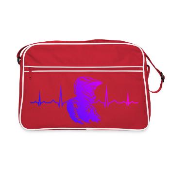Motocross Power Motocross Design - Retro Bag - red/white - Front