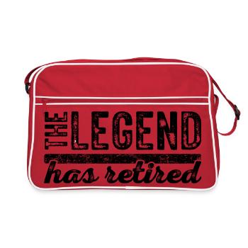La légende a pris sa retraite – cadeau pour les retraités - Sac Retro - rouge/blanc - Devant
