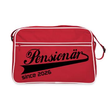 Chemise, veste, tasse retraite retraite 2026 - Sac Retro - rouge/blanc - Devant