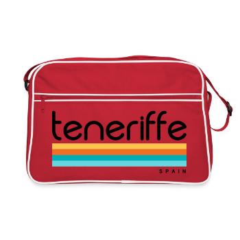 Tenerife - Espagne - Tenerife - Espagne - Espagne - Sac Retro - rouge/blanc - Devant
