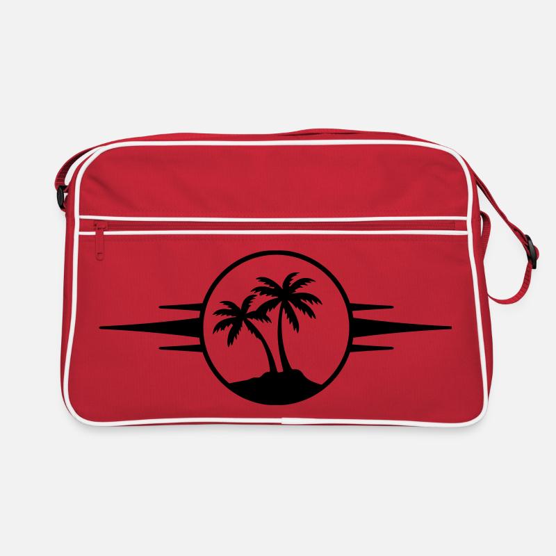 Island Palm Tree Icon Retro Bag
