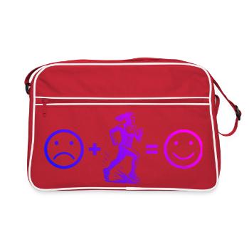 Racing Power Running Design - Retro Bag - red/white - Front