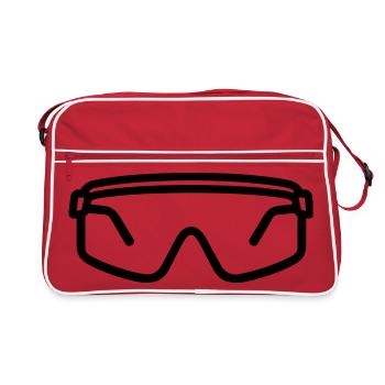 Safety glasses - Retro Bag - red/white - Front