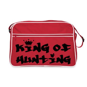 Le roi des chasseurs - chasse - Sac Retro - rouge/blanc - Devant