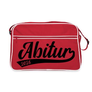 Abitur Abi 2026 - Retro Bag - red/white - Front