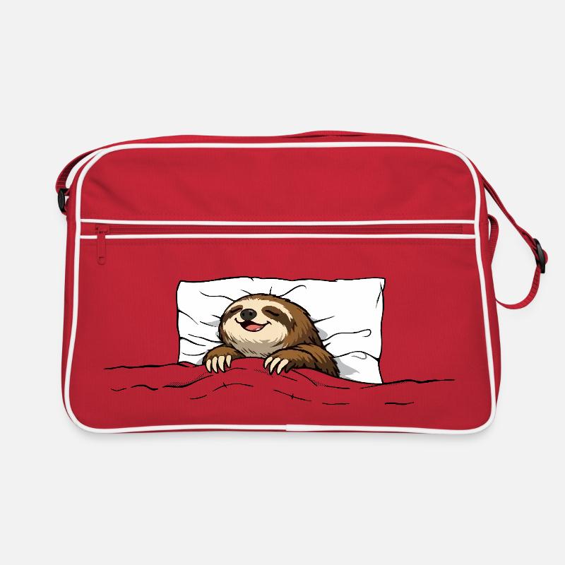 Sleeping Sloth – Cozy Chill Motif Retro Bag