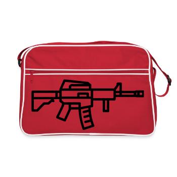 Submachine gun - Retro Bag - red/white - Front