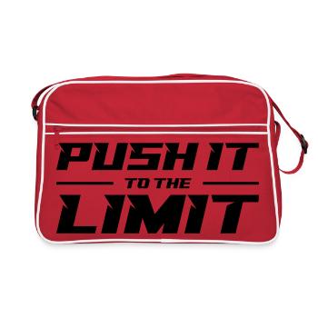 Push It To The Limit - Retro Bag - red/white - Front