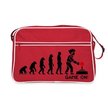 Évolution vers le look pixel gamer - Sac Retro - rouge/blanc - Devant