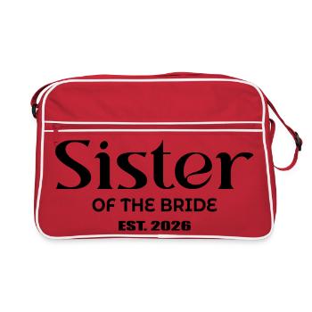 Sœur de la mariée 2026 - Sac Retro - rouge/blanc - Devant