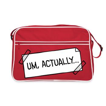 Loge de nerd pour coller des notes - Sac Retro - rouge/blanc - Devant