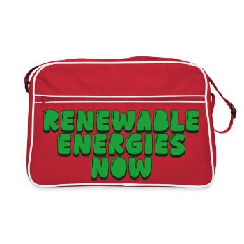 Énergies renouvelables aujourd’hui - Sac Retro - rouge/blanc - Devant