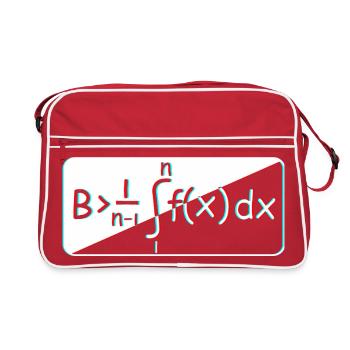 Mathématiques Ma - Sac Retro - rouge/blanc - Devant