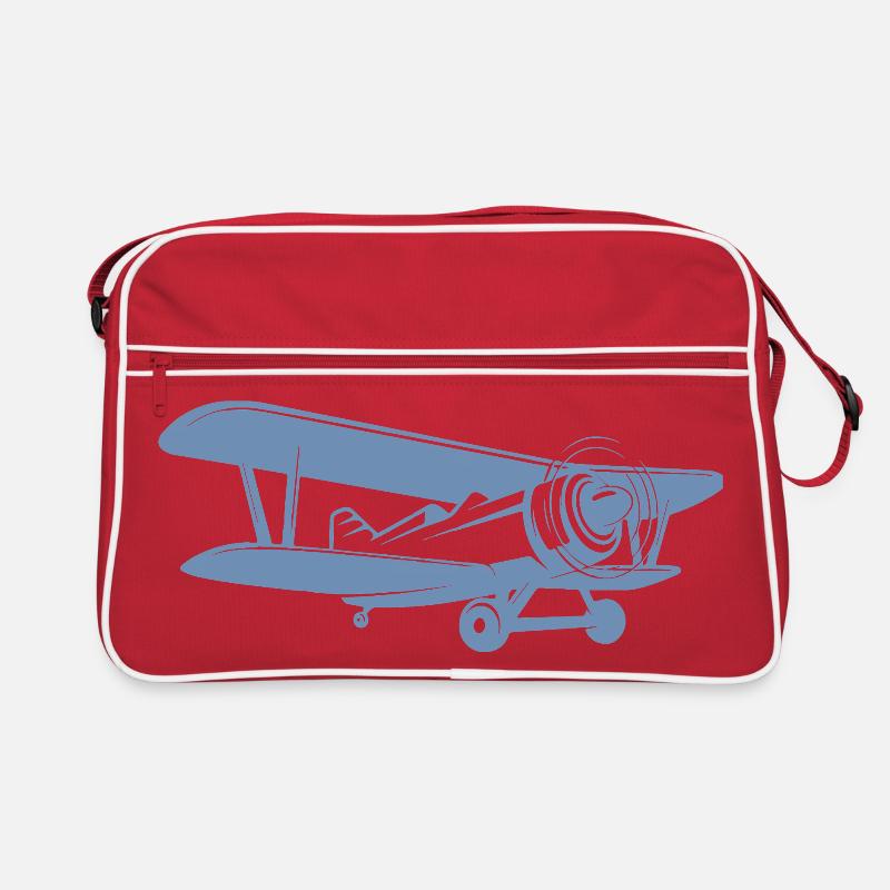 Biplane Pilot Retro Minimalist Retro Bag