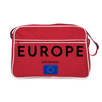 European pride, minimalist sleek design - Retro Bag - red/white - Front