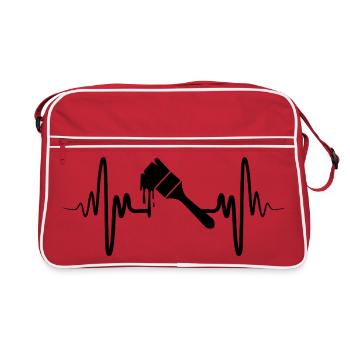 Painter's brushes - Retro Bag - red/white - Front