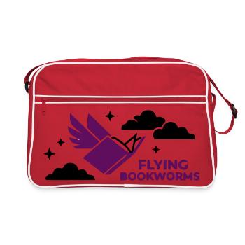 Lecture de l’oiseau volant - Sac Retro - rouge/blanc - Devant