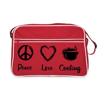 J’adore cuisiner - Sac Retro - rouge/blanc - Devant