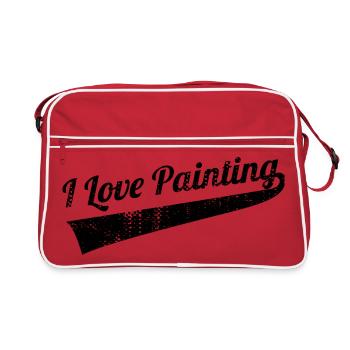 J’adore peindre - Sac Retro - rouge/blanc - Devant
