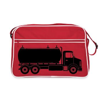 Tanklaster - Retro Tasche - Rot/Weiß - Vorne
