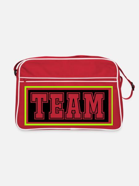 Team - Retro Bag - red/white - Front