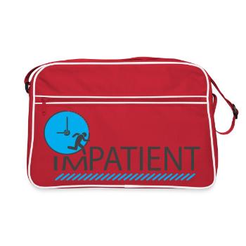 impatient - Retro Bag - red/white - Front