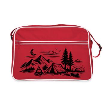 Tente de camping - Sac Retro - rouge/blanc - Devant