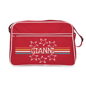 Cadeau pour Gianni - Sac Retro - rouge/blanc - Devant