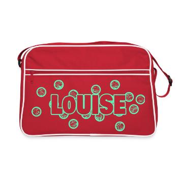 Louise as children - Retro Bag - red/white - Front
