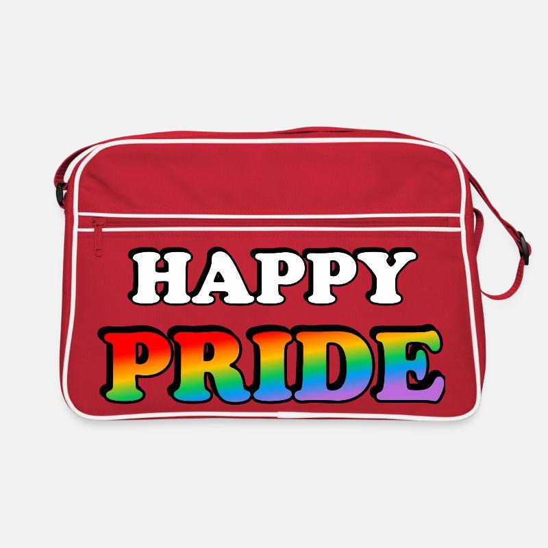 Happy Pride Rainbow Tee Retro Bag