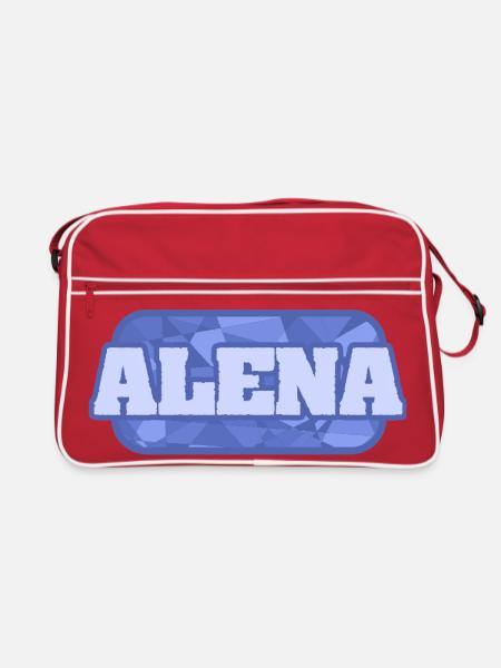 Alena comme idée de cadeau - Sac Retro - rouge/blanc - Devant
