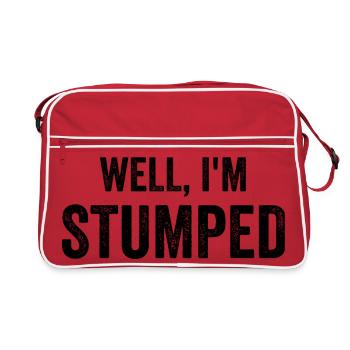 Eh bien, je suis perdu. Amputé drôle - Sac Retro - rouge/blanc - Devant