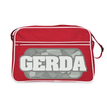 Cadeau pour Gerda - Sac Retro - rouge/blanc - Devant