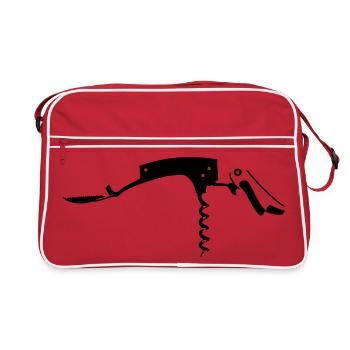 Couteau de serveur - Sac Retro - rouge/blanc - Devant